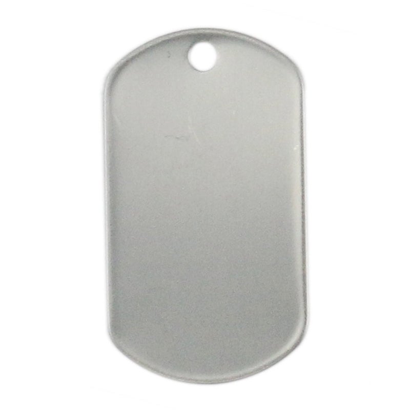 Tinsow 100PCS Blank Bulk Dog Tags for Stamping Engraving Shiny Stainless Steel Military Rolled Edge Backing Dog Tags for Doggies Engraved - Image 2